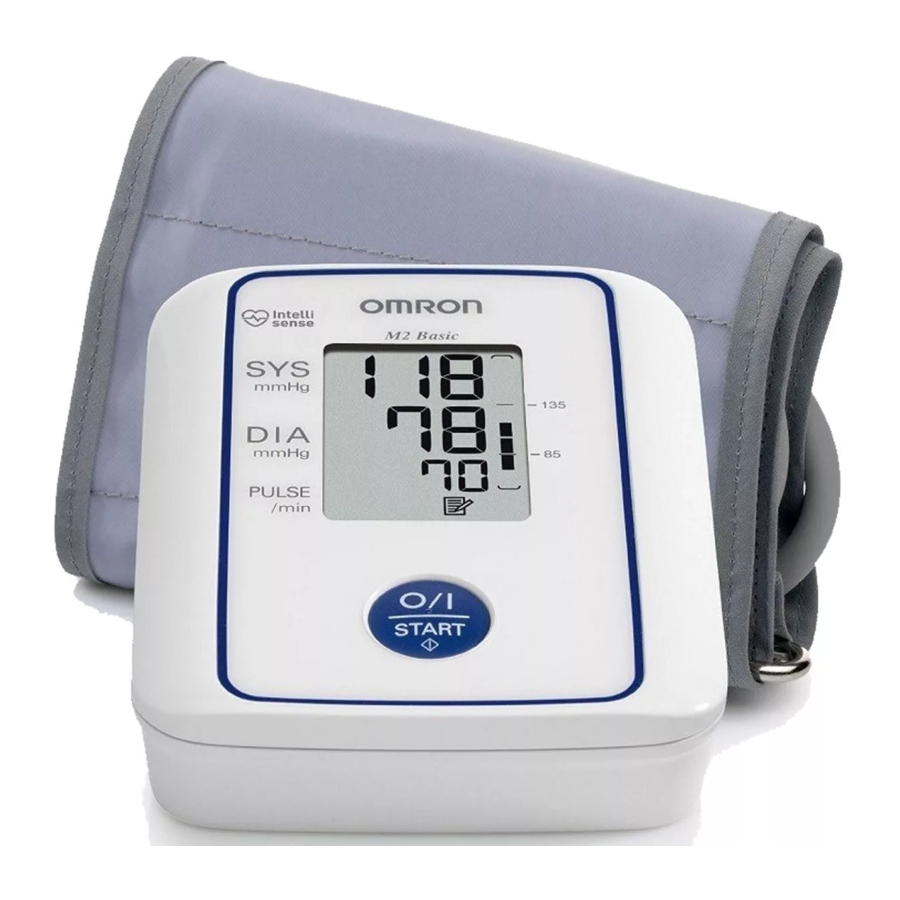 Omron M2 Basic - Digital Automatic Blood Pressure Monitor Manual ...