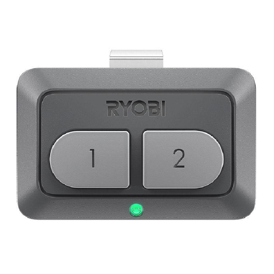 Ryobi GDA100 Car Remote For Garage Door Opener Operator's Manual