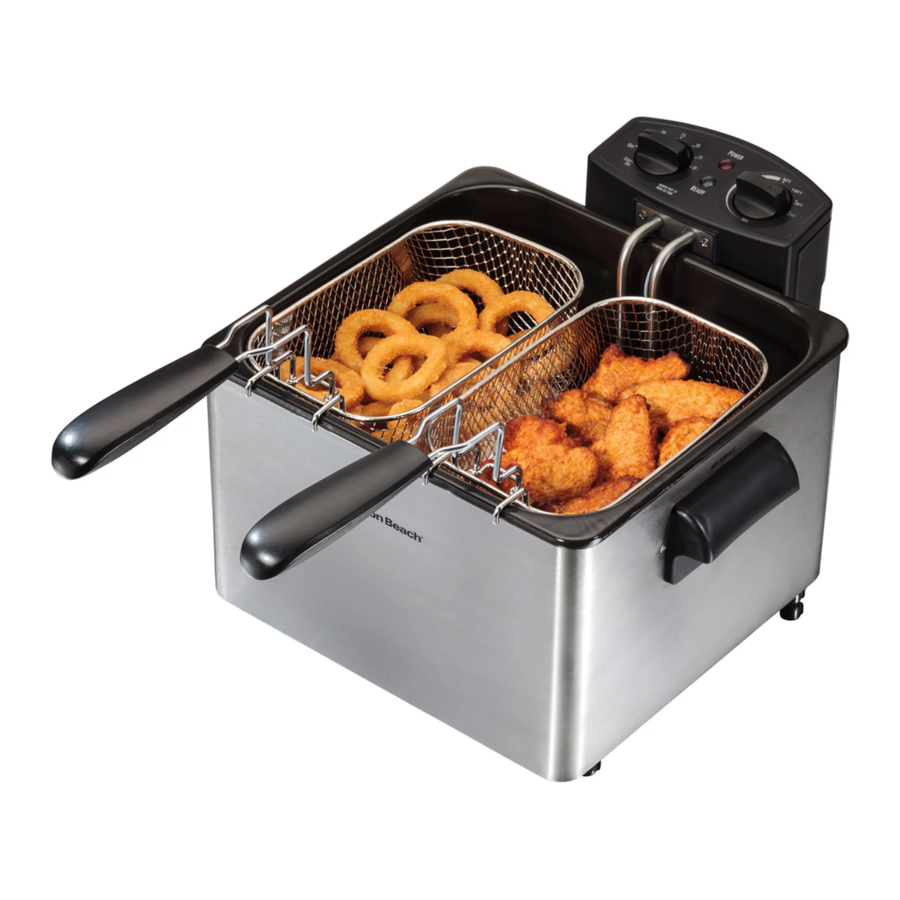 Hamilton Beach 35034, 35036, 35036C - Deep Fryer Instructions | ManualsLib