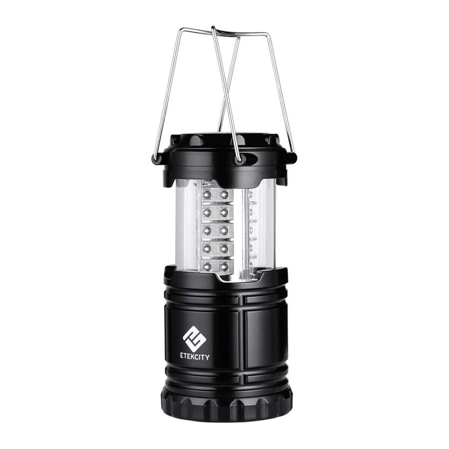 Etekcity CL10 Camping Lantern Manual ManualsLib