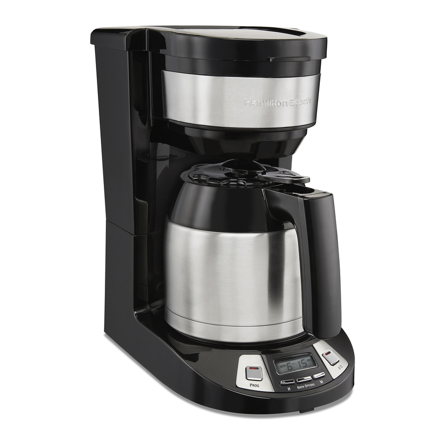 Hamilton Beach 46240, 46292, 46293, 46294 - Coffee Makers Manual ...