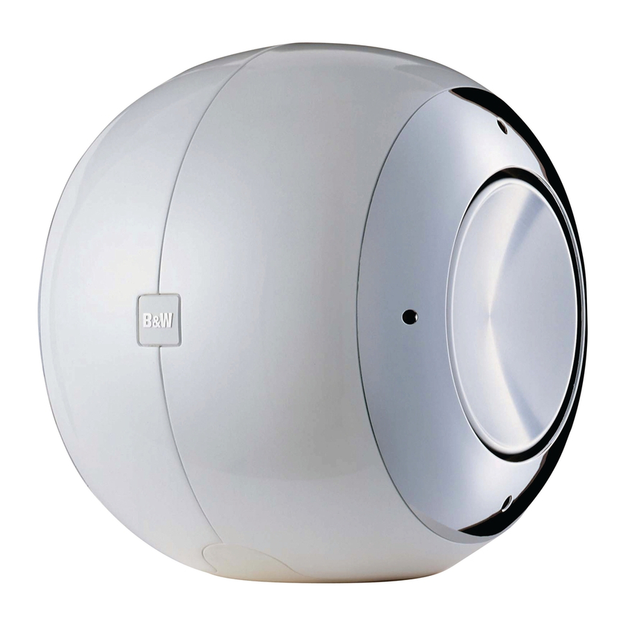 BOWERS & WILKINS PV1 OWNER