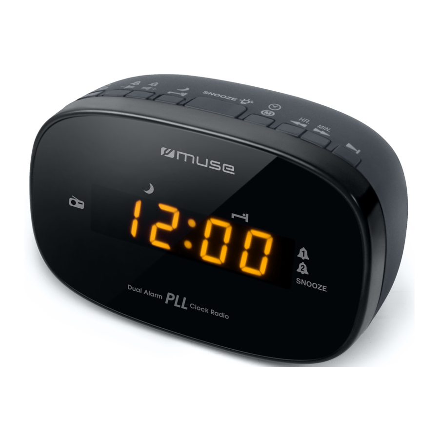 Muse M150 CR Dual Alarm Clock Radio Manual ManualsLib