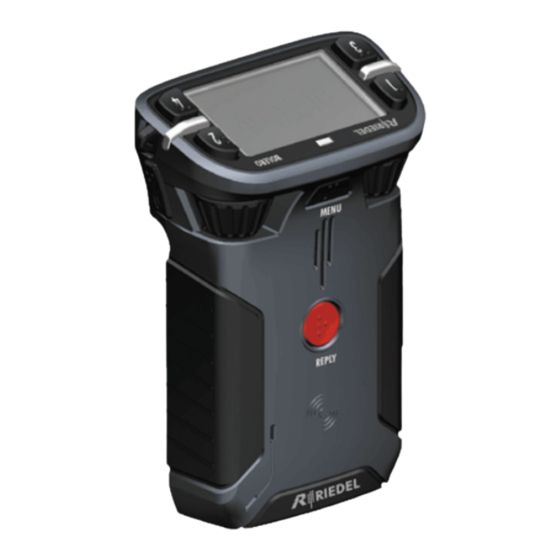 RIEDEL BOLERO BELTPACK QUICK START MANUAL Pdf Download ManualsLib