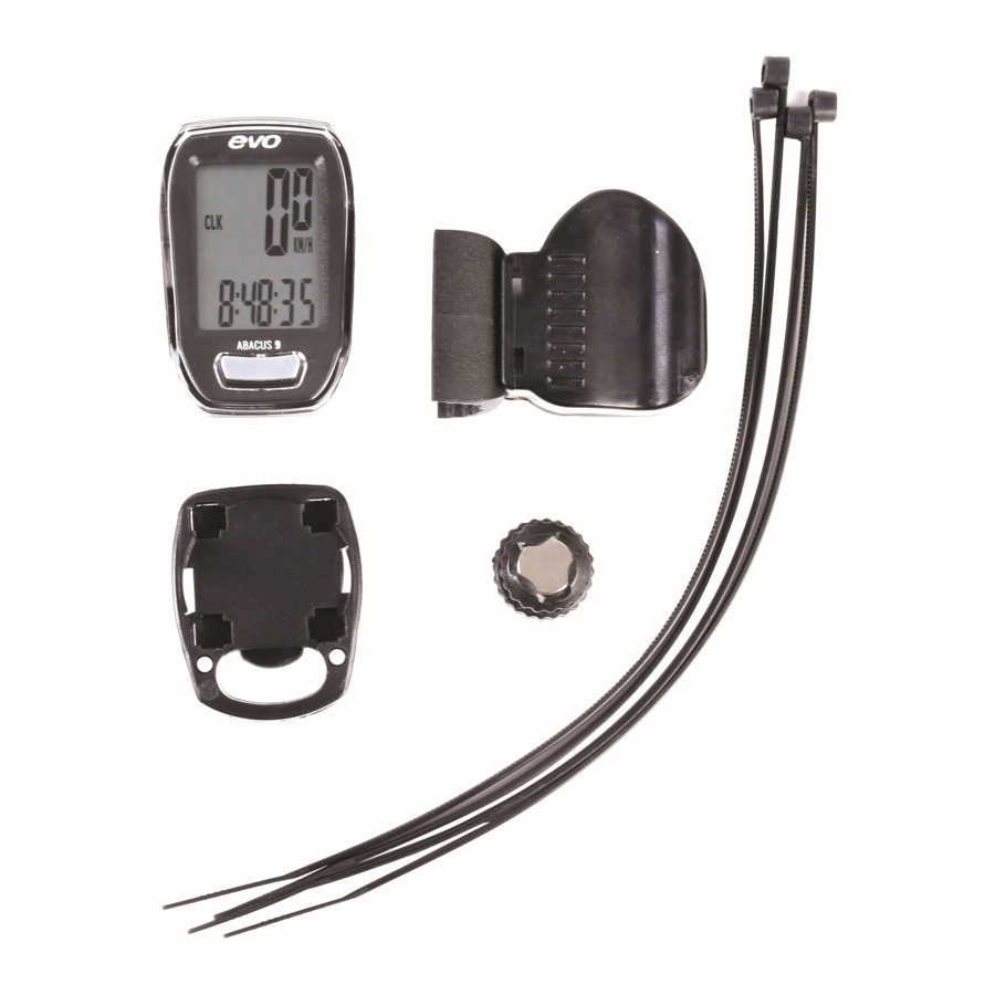 Evo ABACUS 9, ABACUS 12 Cycle Computers Manual ManualsLib