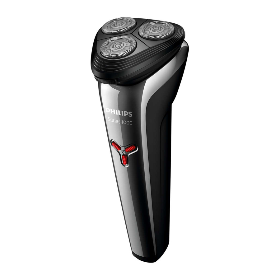 Philips S1301, S1103 Electric Shaver Manual ManualsLib