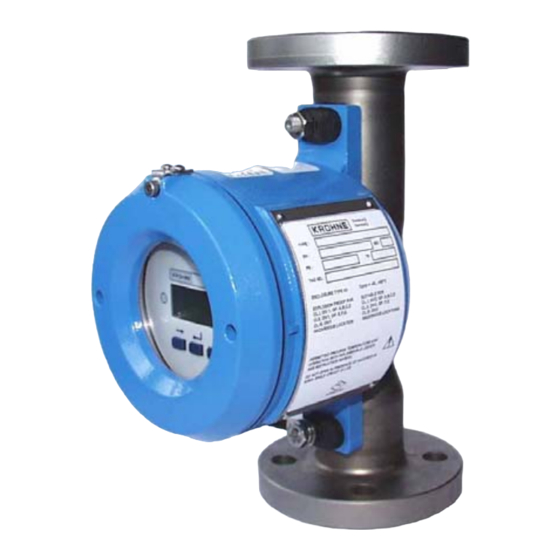 KROHNE H250/M10 INSTALLATION AND OPERATING INSTRUCTIONS MANUAL Pdf