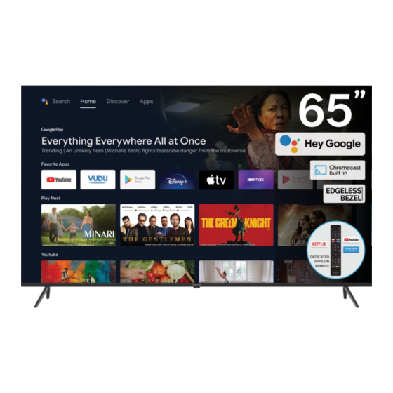 User Manuals: Polaroid PL6521UHDG 4K Android TV