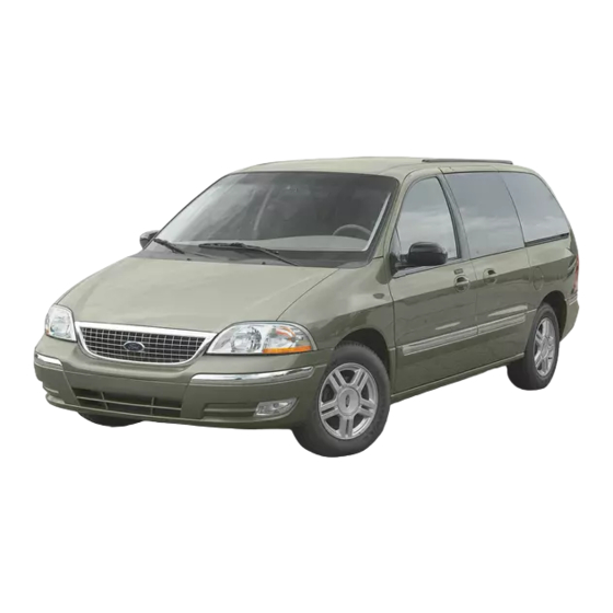 Ford 2003 Windstar Quick Reference Manual