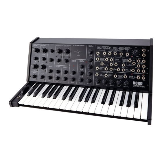 Korg MS-20 Kit Owner's Manual