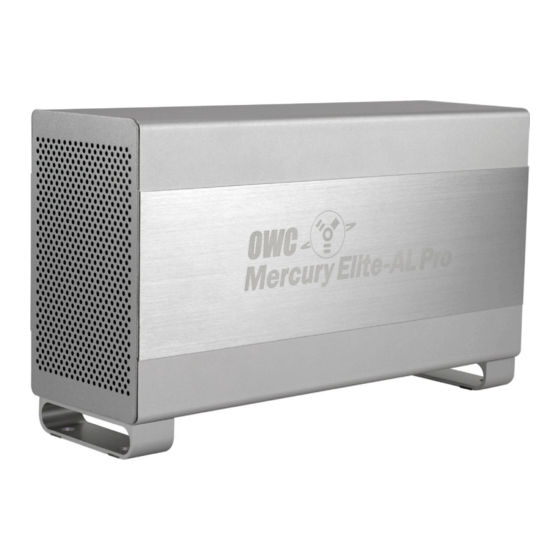 OWC Mercury Elite Pro Dual Bay Assembly Instructions Manual