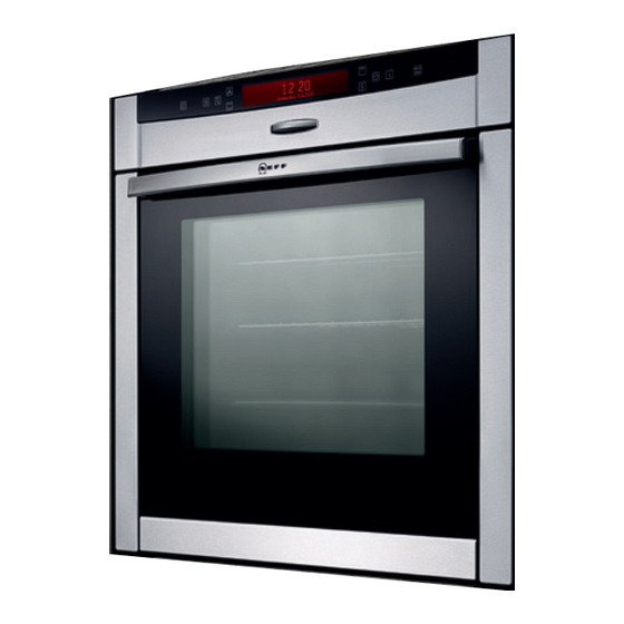 NEFF Oven Getting Started Manual