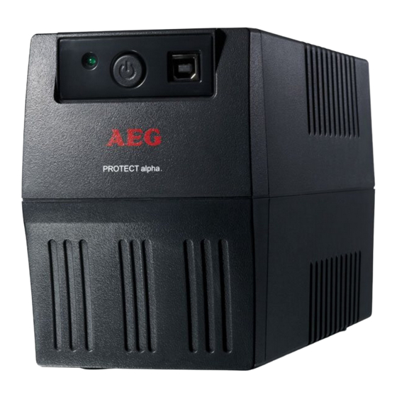 AEG Protect alpha 450 Manuals
