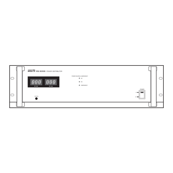 Inter-m PD-9359 Operation Manual