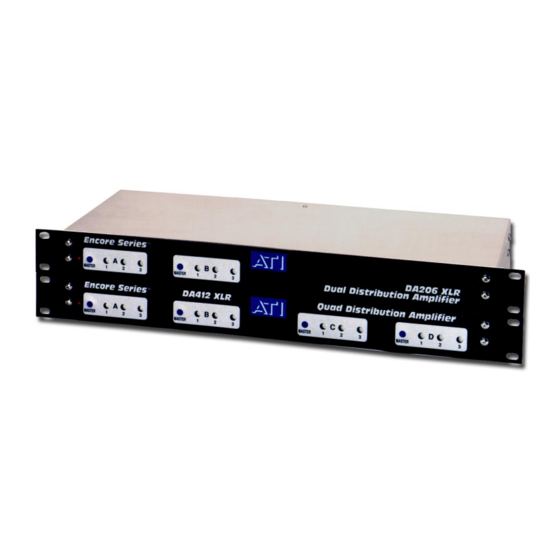 ATI Audio DA206 Operating And Maintenance Manual