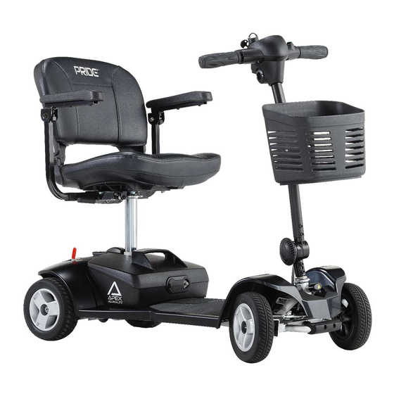 Pride Mobility APEX ALUMALITE Owner's Manual