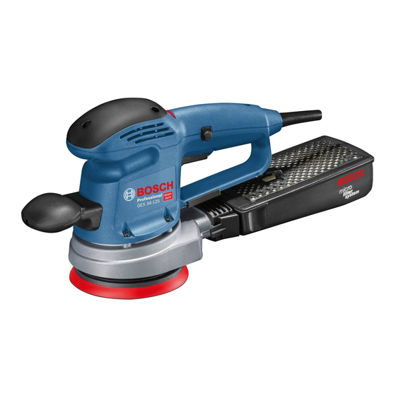 Bosch GEX Professional 34-150 Original Instructions Manual