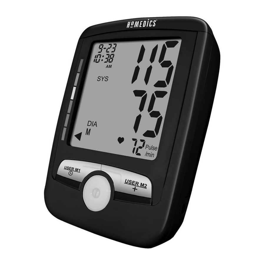 HoMedics BPAO300 Arm Blood Pressure Monitor Manual ManualsLib