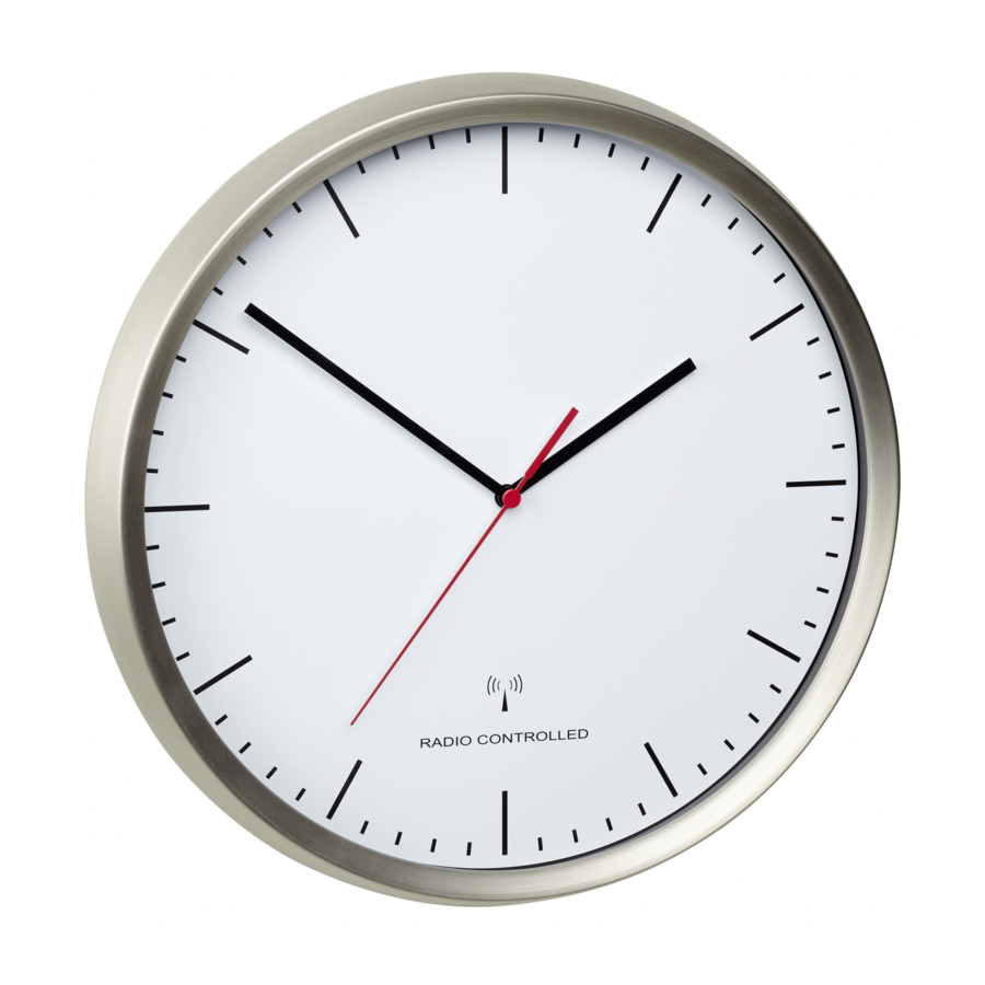 TFA DESIGN 60.3521 RadioControlled Wall Clock Manual ManualsLib