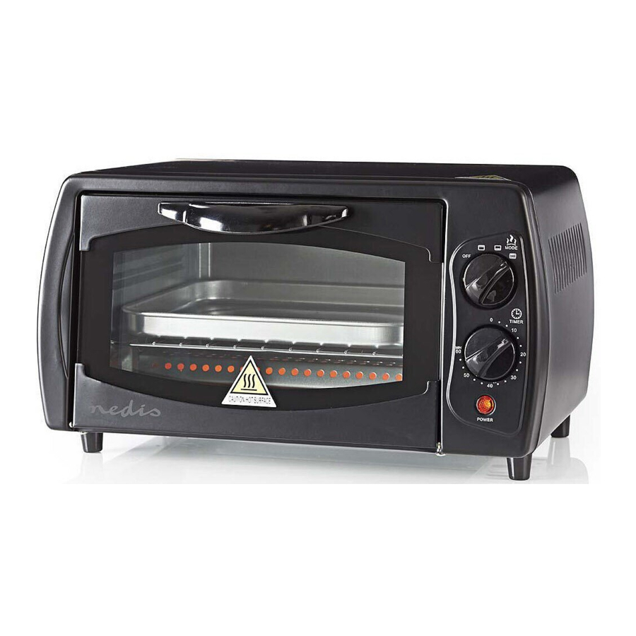 Nedis KAOV110EBK9, KAOV110EBK18 Electric Oven Manual ManualsLib