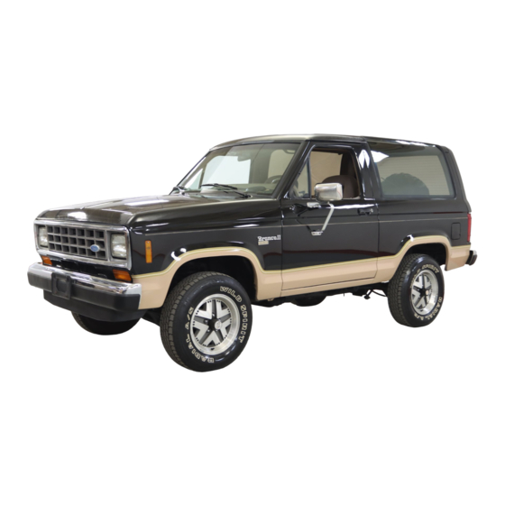 FORD BRONCO II 1987 OWNER'S MANUAL Pdf Download ManualsLib
