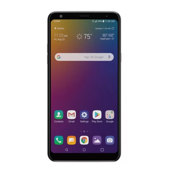 LG CRICKET LMQ720CS USER MANUAL Pdf Download ManualsLib