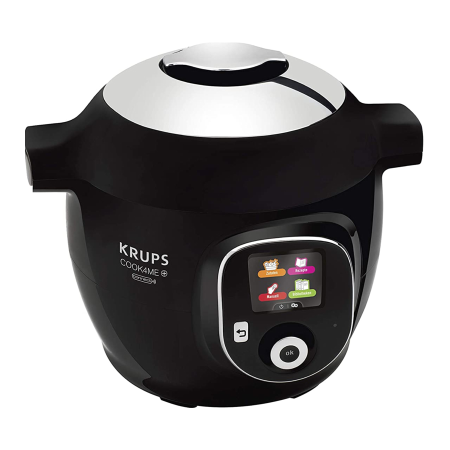 Tefal Cook4me Smart Multicooker Manual ManualsLib