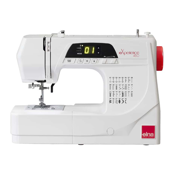 ELNA EXPERIENCE 450 INSTRUCTION MANUAL Pdf Download ManualsLib