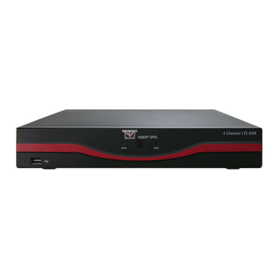 Night Owl 8 channel LTE DVR Manuals