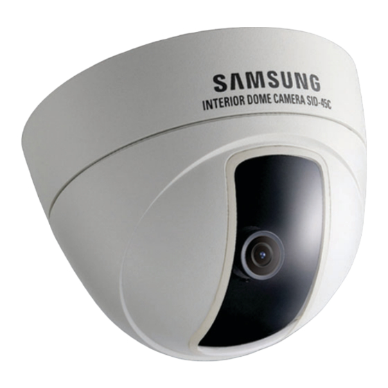 Samsung SID-46C Dome Camera Manuals