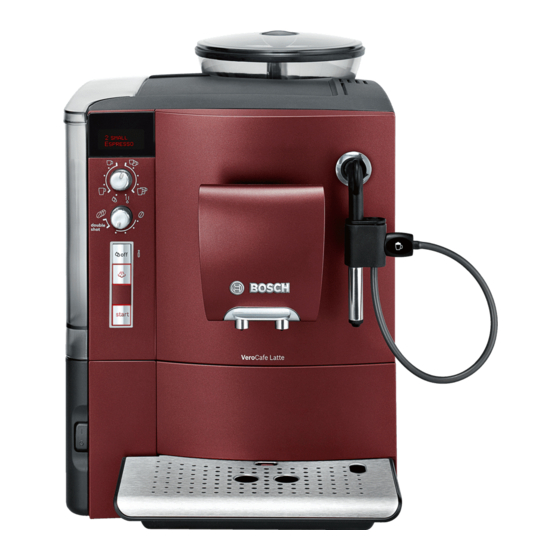 Bosch VeroCafe Latte TES50356DE Manuals