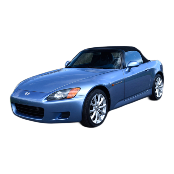 Honda 2003 S2000 Owner's Manual