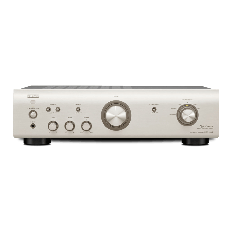 Denon PMA-510AE Owner's Manual