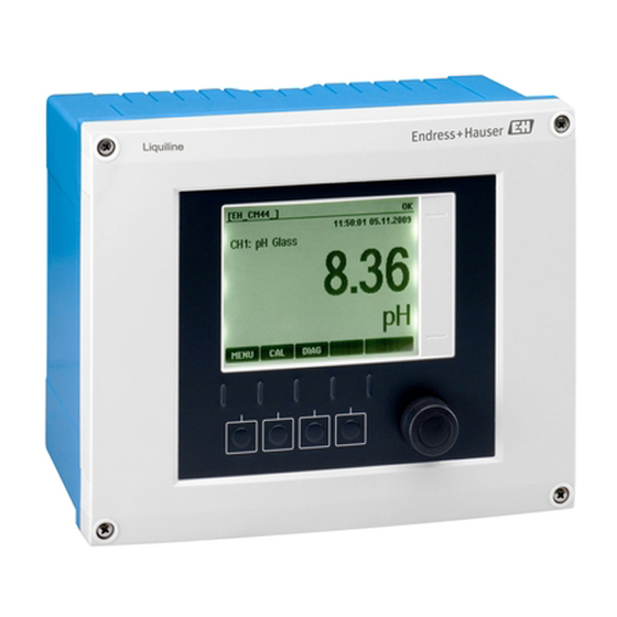 Endress+Hauser Liquiline CM442 Brief Operating Instructions