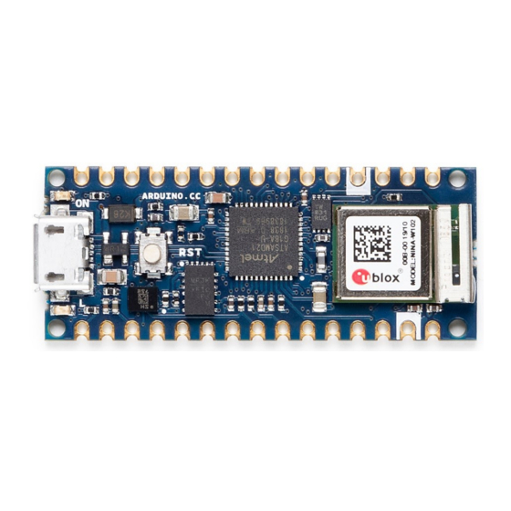Arduino Nano 33 IoT Product Reference Manual