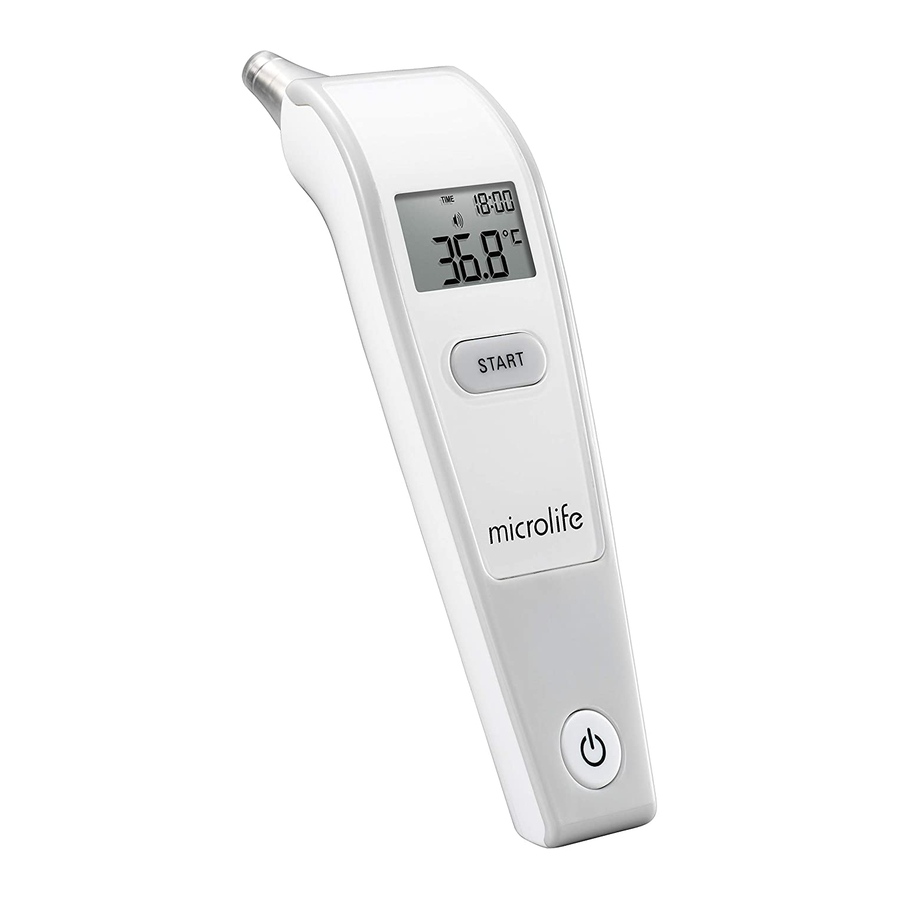 Microlife IR 150 - Ear Thermometer Manual | ManualsLib