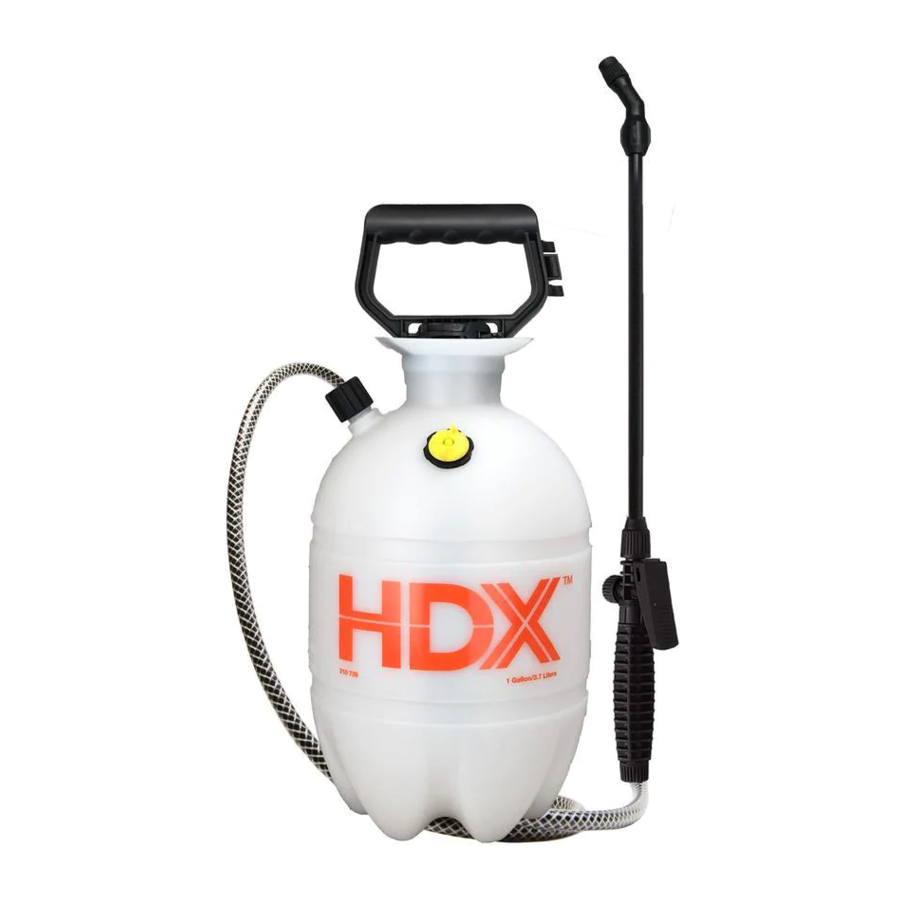 HDX 1501HDXA, 1502HDXA Lawn And Garden Sprayer Use And Care Guide