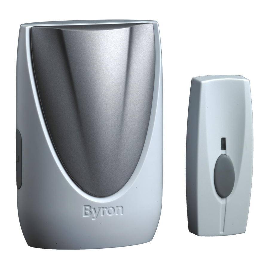 Byron BY206 Wirefree Portable Doorchime Kit Manual ManualsLib