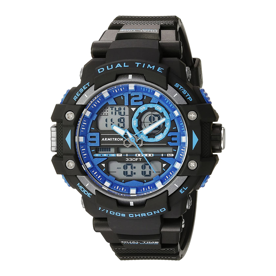Armitron Dual Pro Sport YP13614 - Watch WR 330ft, 52mm Manual