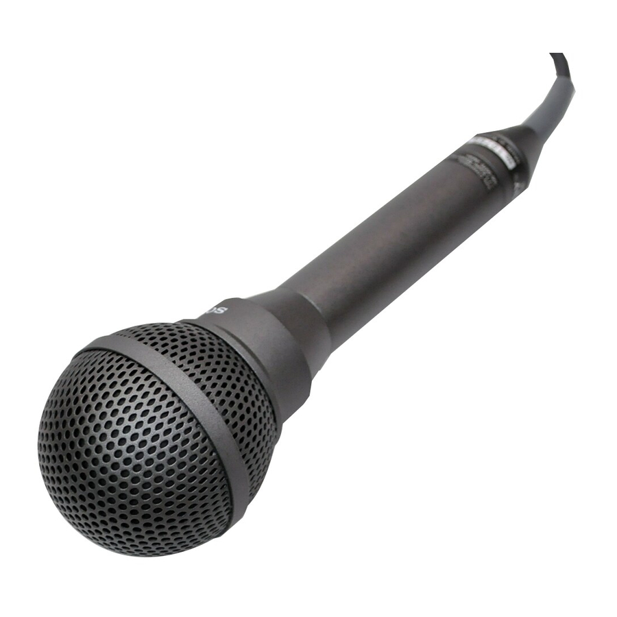 Sony F115B Dynamic Microphone Operating Instructions ManualsLib