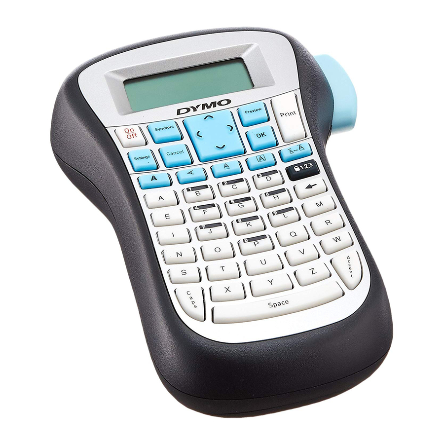 Dymo LabelManager 120P - Basic Label Maker with Smart Keys Manual ...