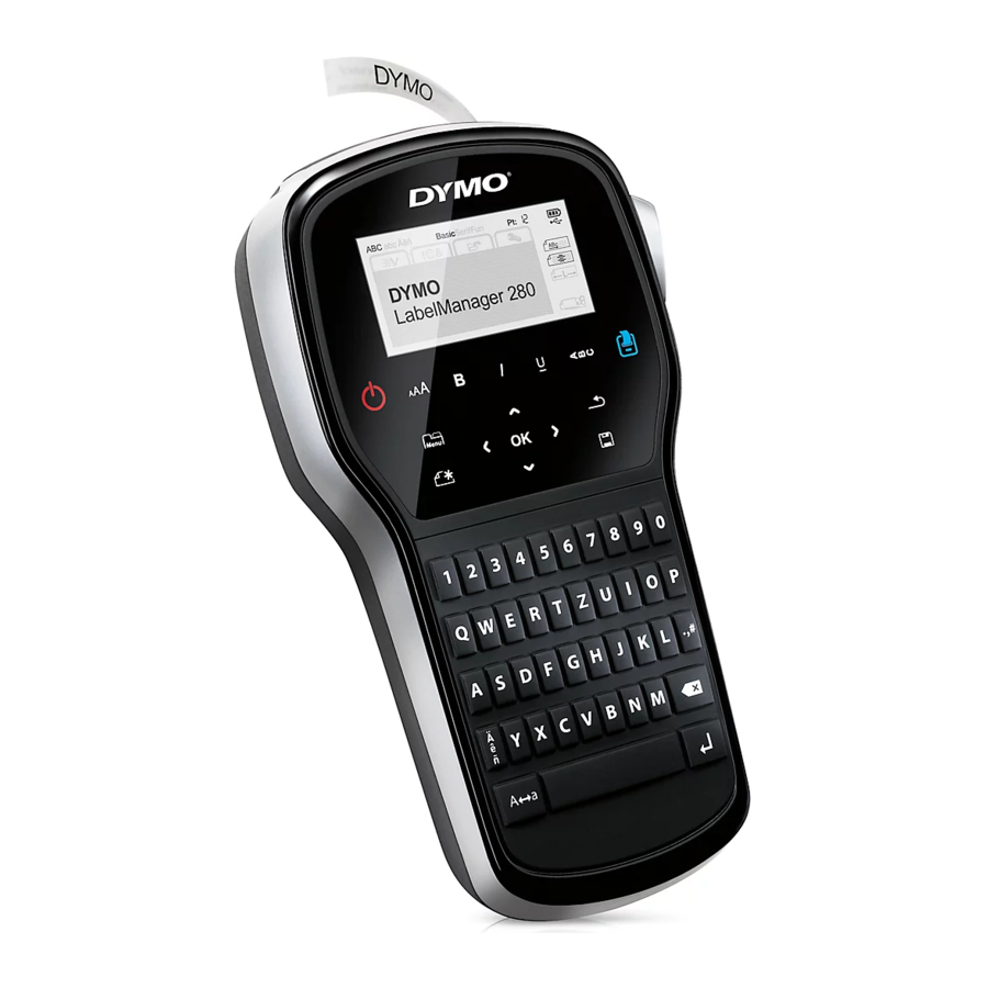 Dymo LabelManager 280 - Label Maker Manual | ManualsLib