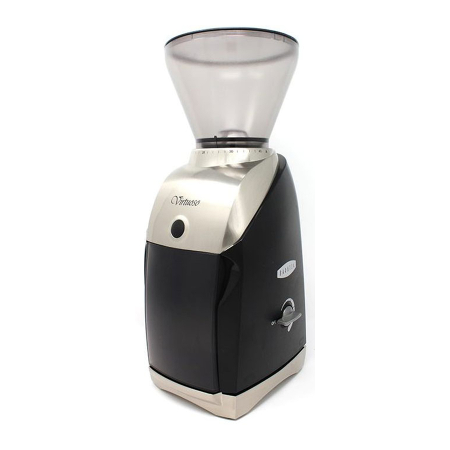 Baratza Virtuoso Coffee Grinder Manual ManualsLib