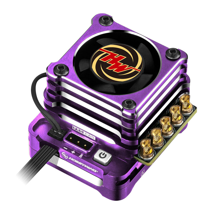 Hobbywing XERUN XD10 Pro Brushless Speed Controller Manual ManualsLib