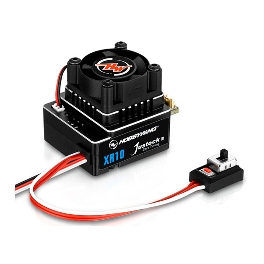 Hobbywing XERUN XR10 Justock Brushless Speed Controller Manual