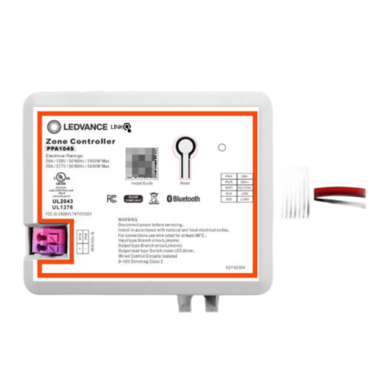 Ledvance LINK ZONECONTROLLER1AUNVBLE Manual