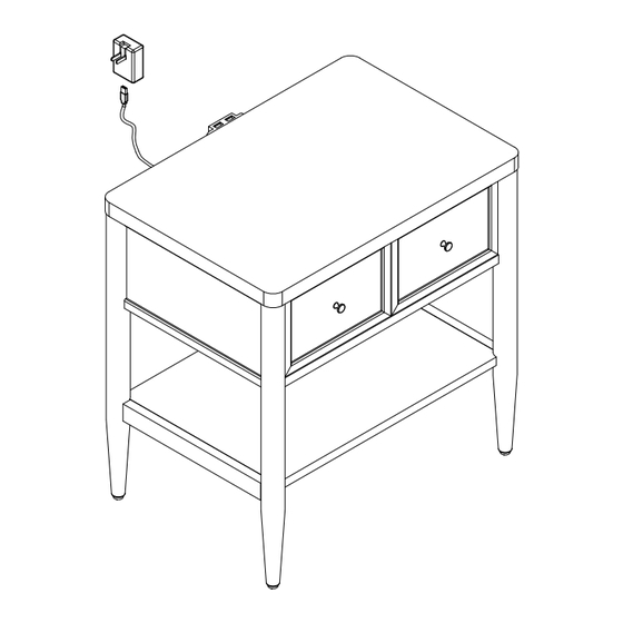 Living Spaces AUSTEN B2101W-101 Assembly Instructions