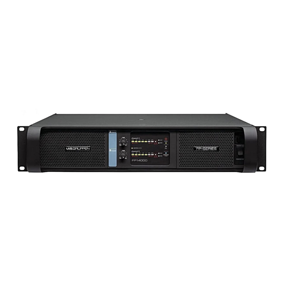 Lab.gruppen FP+ Series, FP 14000 / 9000 / 7000 / 4000 / 10000Q / 6000Q Manual