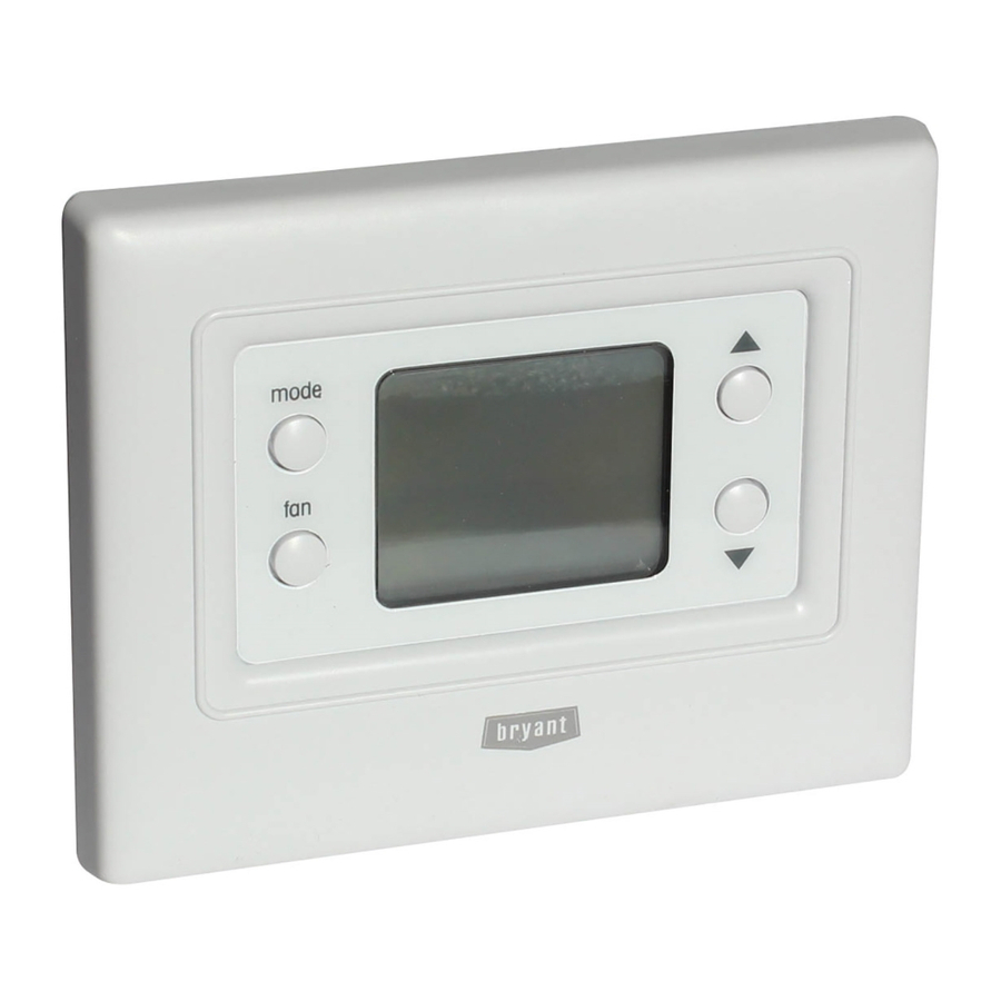 Bryant NON-PROGRAMMABLE THERMOSTAT Manuals