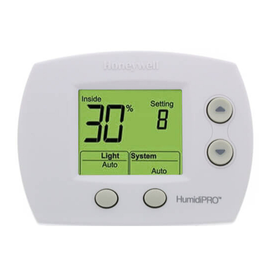 Honeywell HumidiPRO Specifications